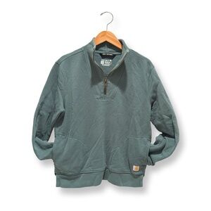 Carhartt TENCEL Fiber Series Zip-Up | Sage Green | Relaxed Fit | Size S